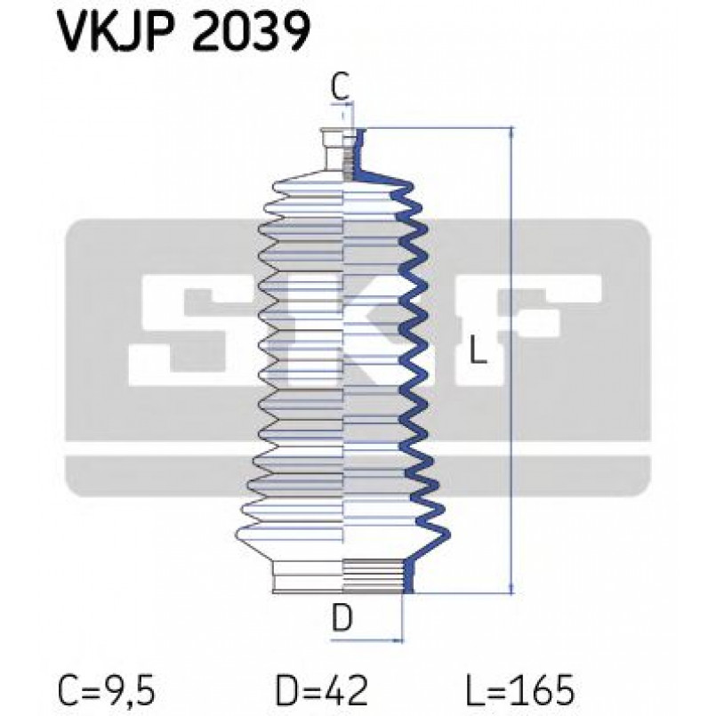 VKJP 2039 SKF - Пильовик привідного валу